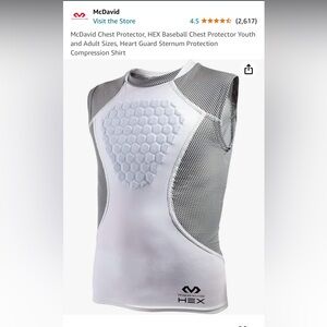 McDavid Chest Protector, HEX Baseball Chest Protector Youth XL